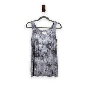 Knox Rose Grey Tie Dye Long Line Tank Size XS